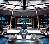 This is the bridge of the USS Excelsior.