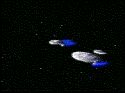 Nebula and Galaxy classes coordinate attack patterns against the Borg at Wolf 359